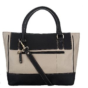 Leather Tignanello Satchel Bag with Shoulder Strap
